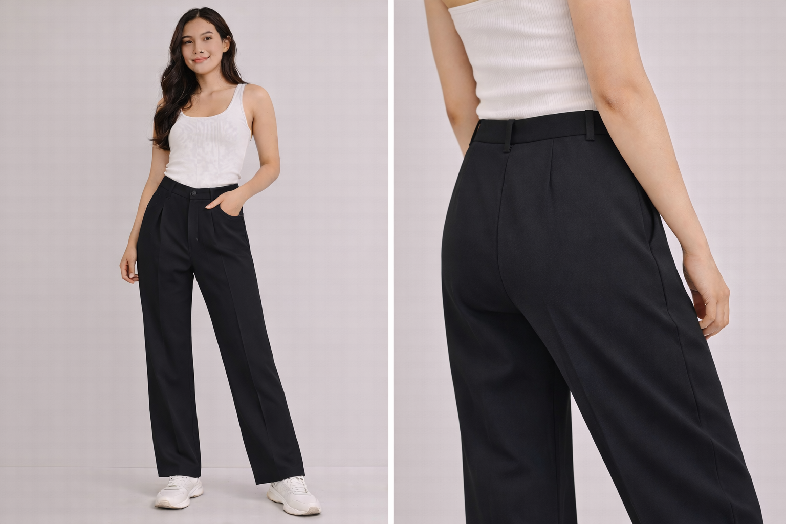 Japanese Style Black Trousers