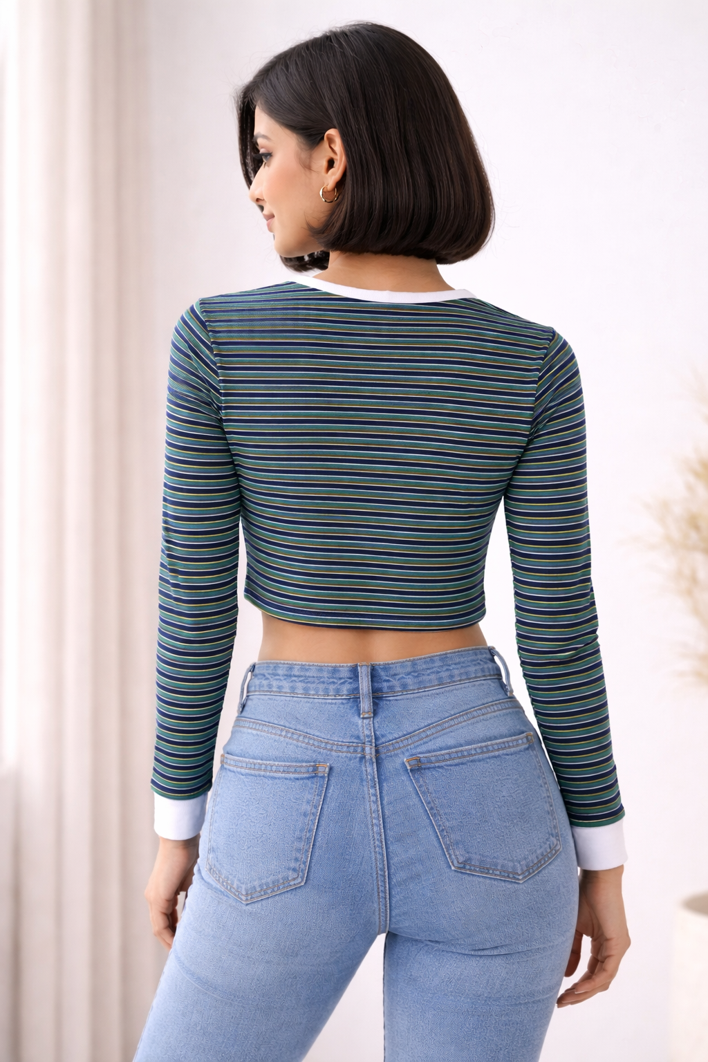 Stripped Full Sleeves Tee